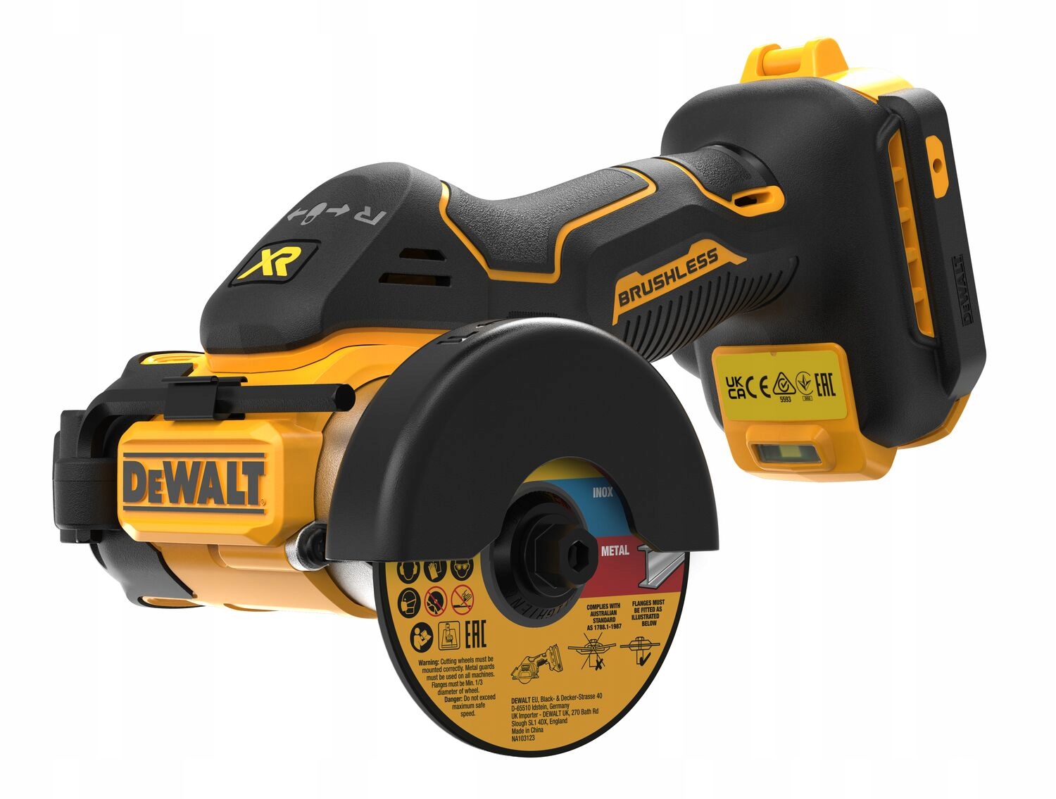 Akumulátorová uhlová brúska DeWalt 550 W 18 V